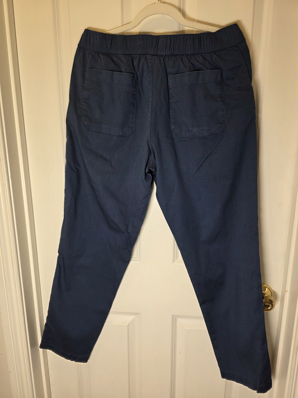 Pact Women's Straight-Leg Drawstring Pants in Navy - Picture 2 of 3